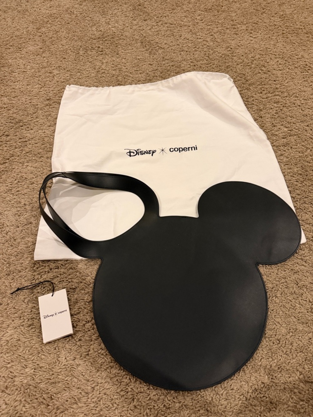 Disney x Coperni Black Mickey Head Tote